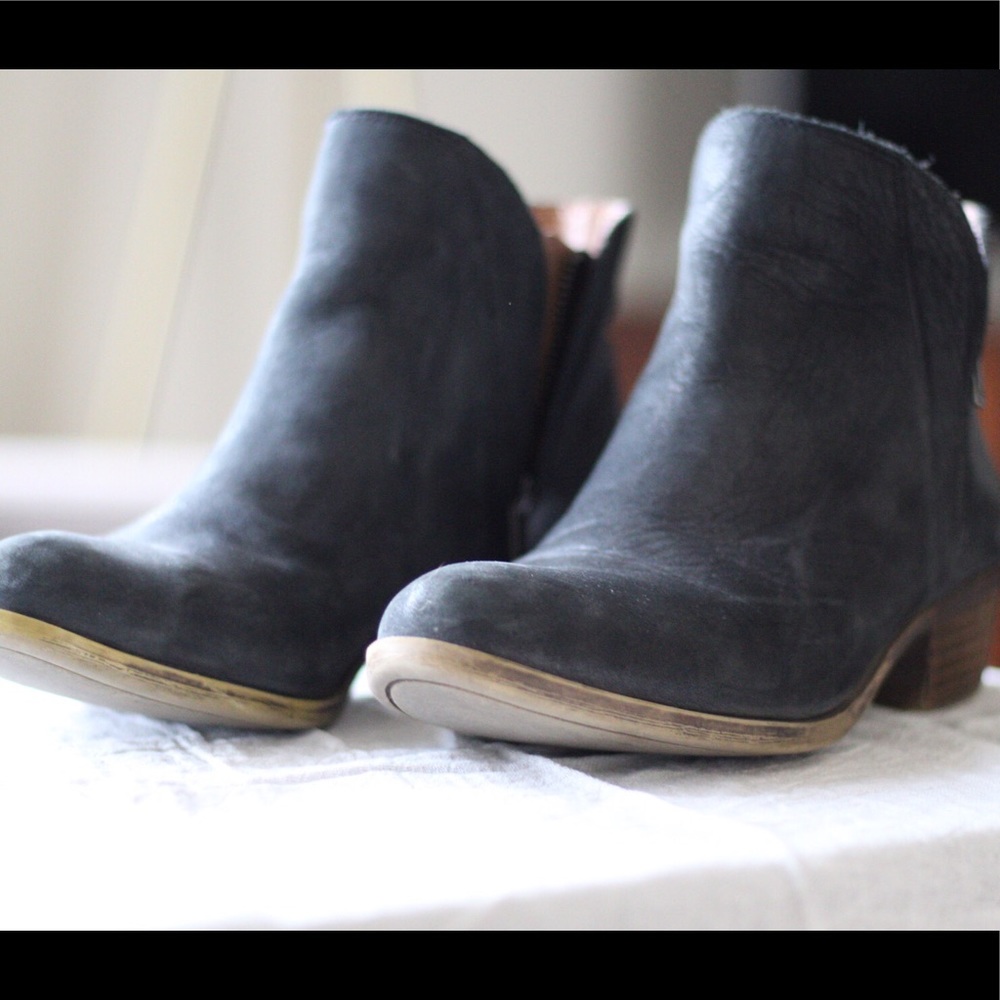 Leather lucky booties